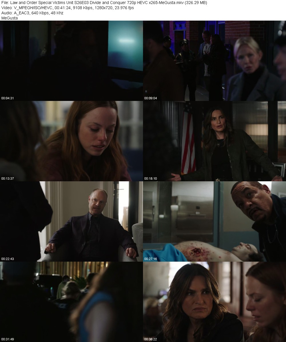 Law and Order Special Victims Unit S26E03 Divide and Conquer 720p HEVC x265-MeGusta