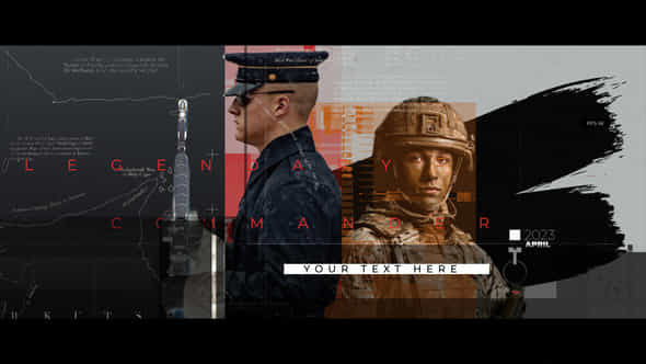 The War History Glitch Slideshow - VideoHive 49042322