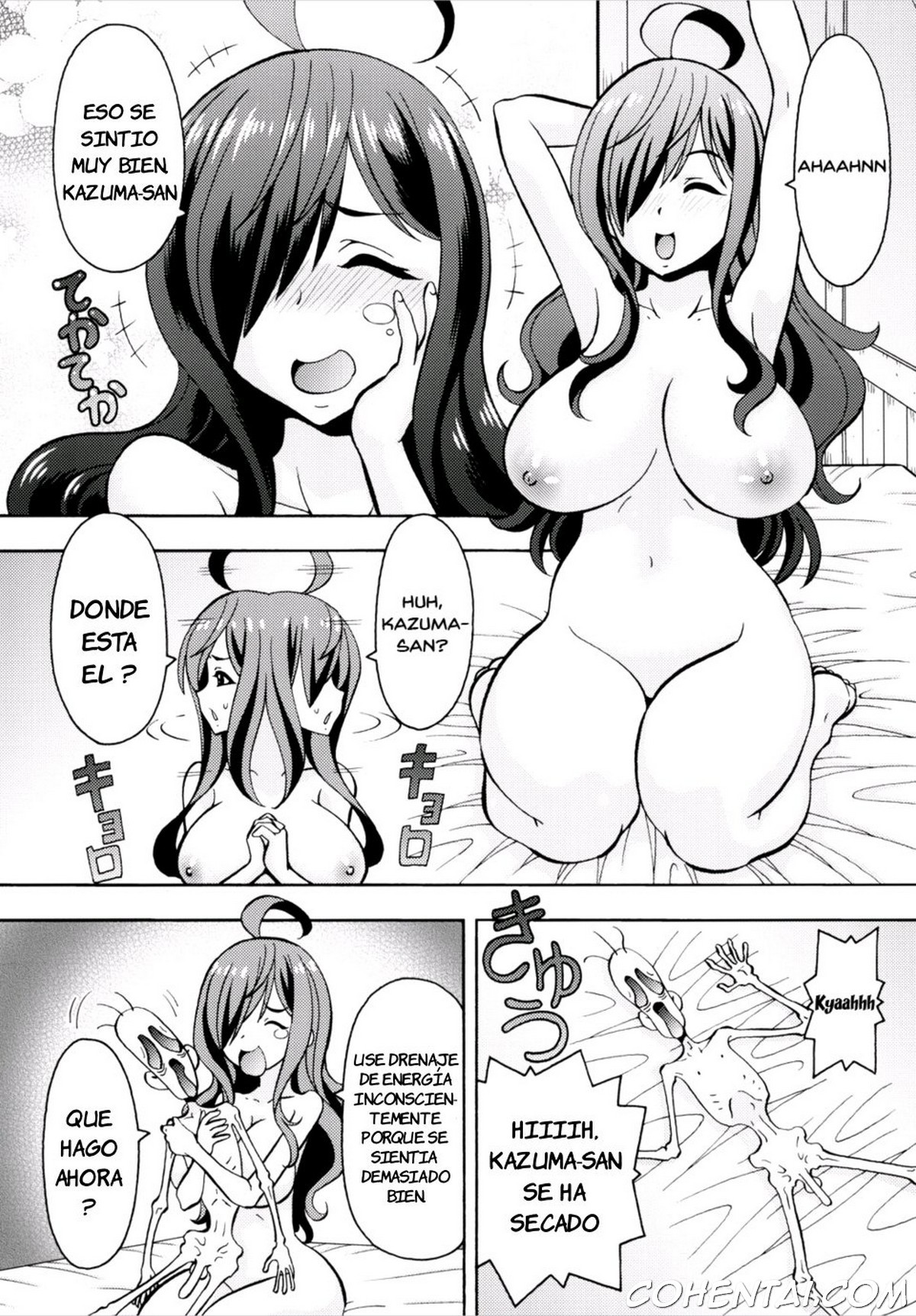 Ero Subarashii Sekai ni Nakadashi o! 3 (Kono Subarashii Sekai ni Syukufuku o!) xxx comics manga porno doujin hentai español sexo 