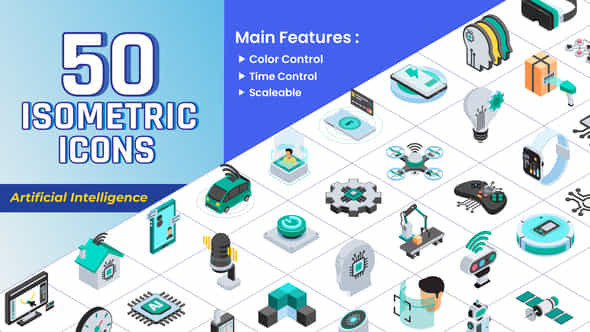 Isometric Icons - - VideoHive 43808865