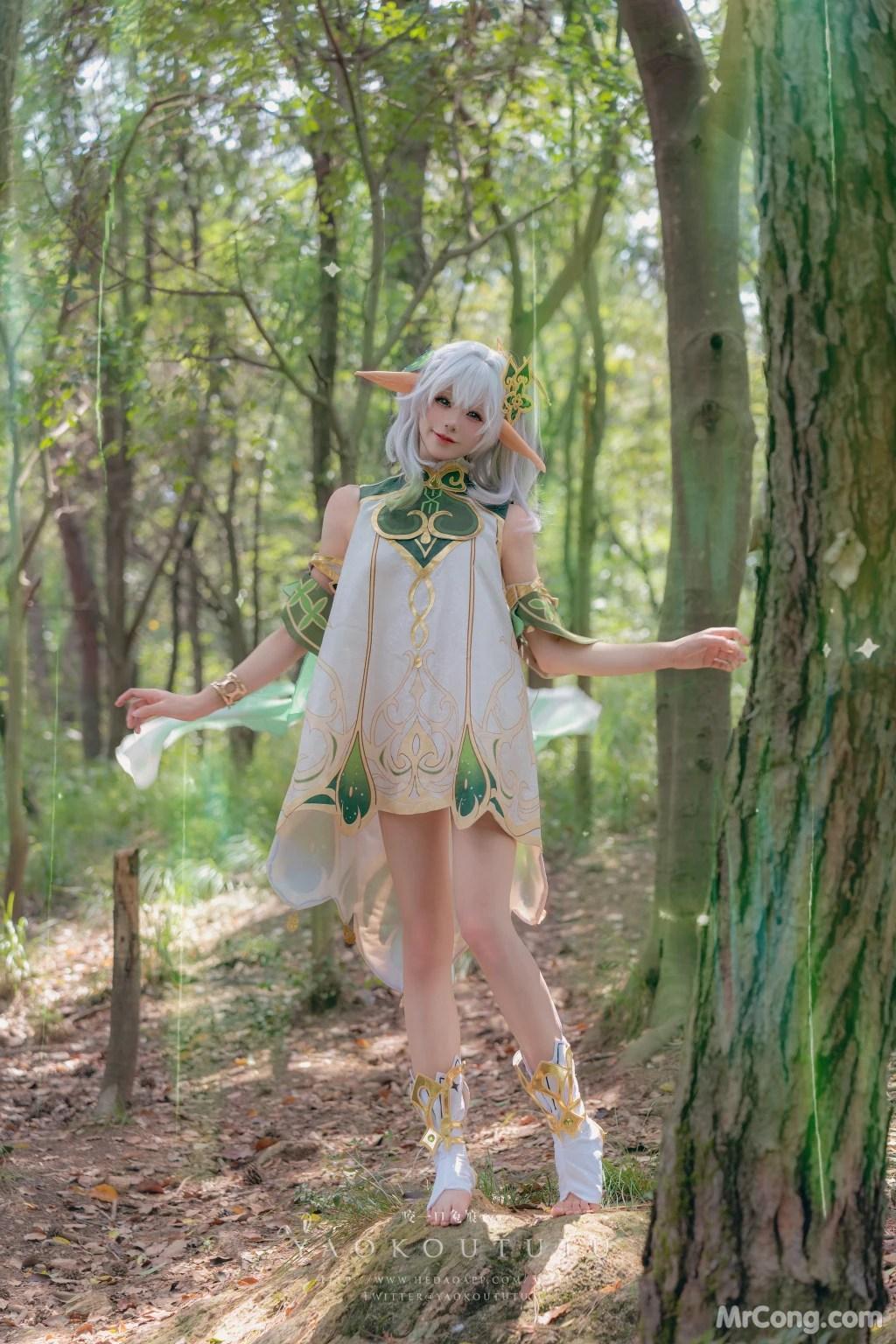 Coser@黏黏团子兔: 万年萝莉纳西妲&0.2s (65 photos )(61)