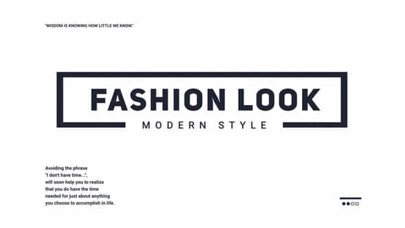 Fashion Look - VideoHive 24833386