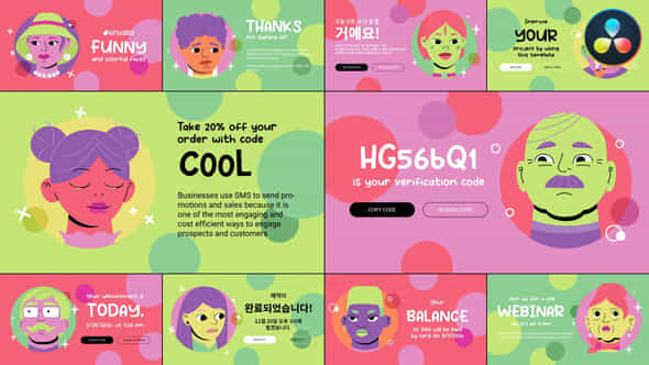 Characters Slides Davinci Resolve - VideoHive 50288862