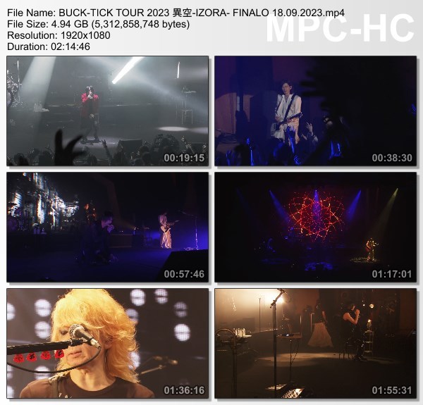 [TV-Variety] BUCK-TICK TOUR 2023 異空-IZORA- FINALO 18.09.2023