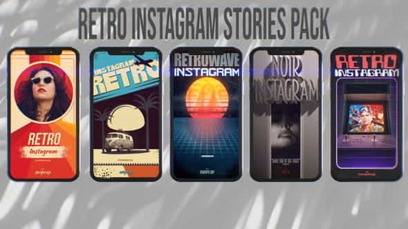 Retro Instagram Stories Pack - VideoHive 27096332