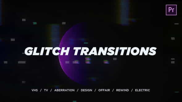 Glitch Transitions - VideoHive 26615997