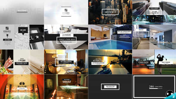 Design Hotel Resort Showcase - VideoHive 9542045