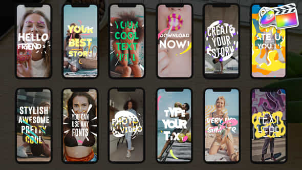 Instagram Text Stories - VideoHive 38662794