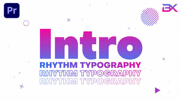 Rhythm Typography Intro - VideoHive 25022339