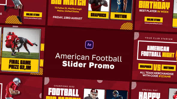American Football Slide - VideoHive 45935264