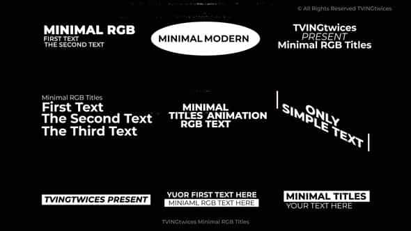 Minimal Rgb Titles 00 Mogrt - VideoHive 51863436