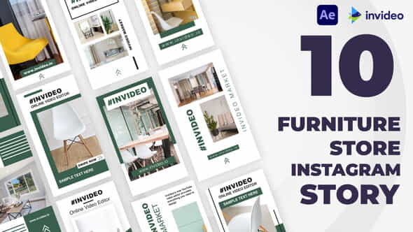 Furniture Store Instagram Stories Template - VideoHive 32928764