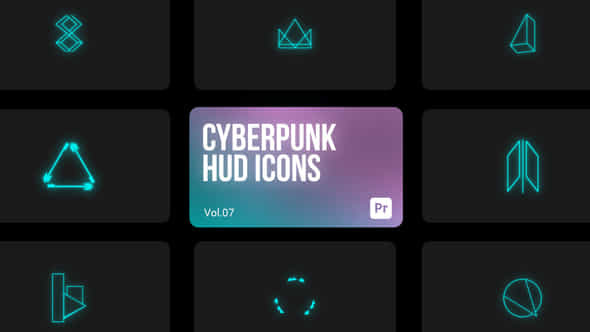 Cyberpunk Icons 07 - VideoHive 44851950