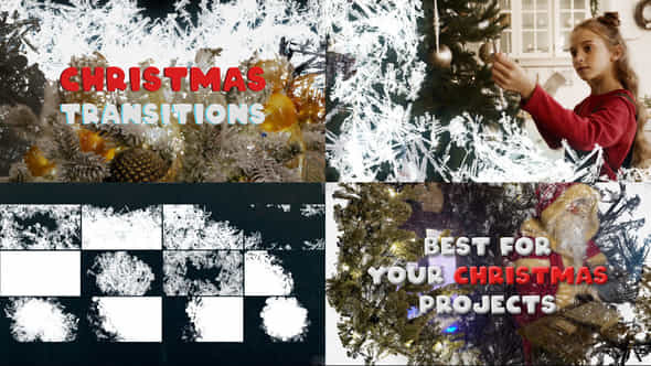 Ice Christmas Transitions - VideoHive 35198837