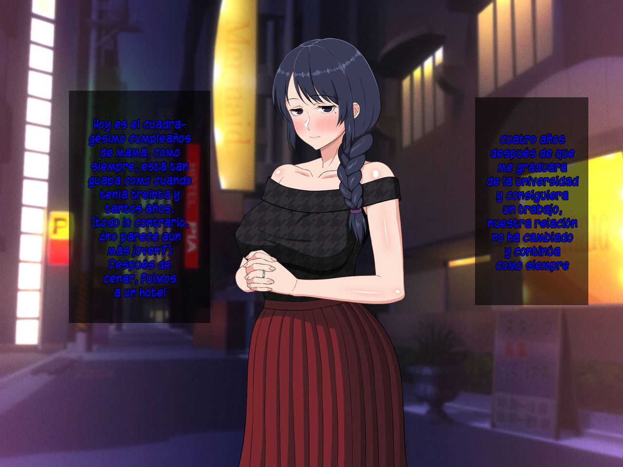 [Haruharutei] Sabishigari Bijin Haha wa Musuko to no Aiyoku Sex ni Oboreru [Spanish]