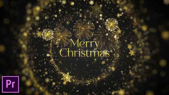 Golden Christmas Intro - VideoHive 42154774