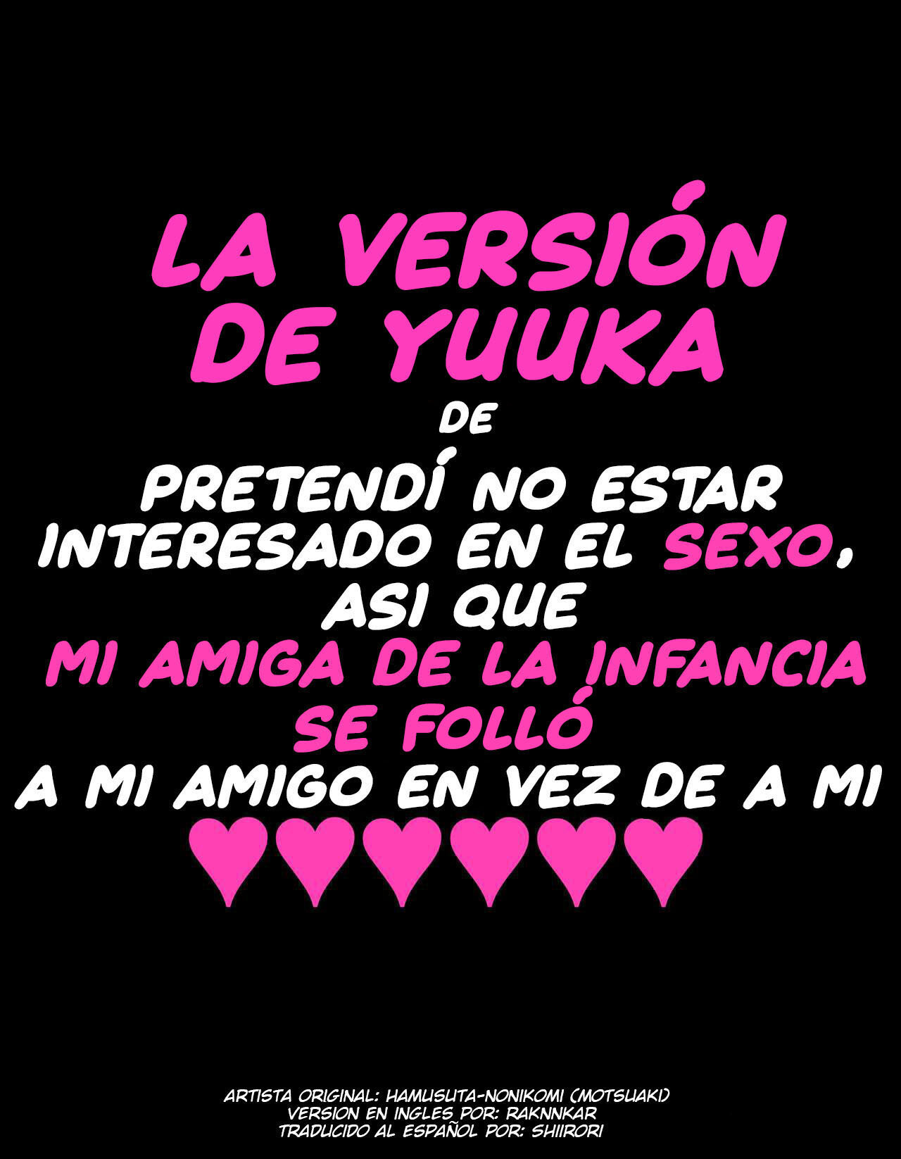 &#91;Hamusuta-nonikomi (Motsuaki)&#93; YUUKAS VERSION &#91;Spanish&#93; - 1