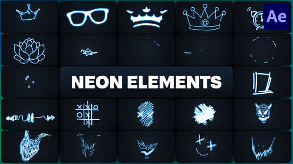 Neon Elements For After Effects - VideoHive 50689371