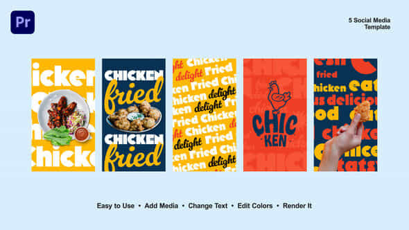 Chicken Instagram Stories - VideoHive 52605253
