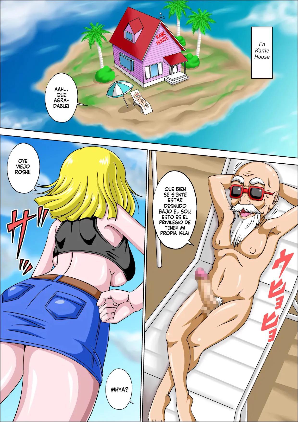 El maestro Roshi y la tentacion de la mujer casada (Dragon Ball Z) - 3