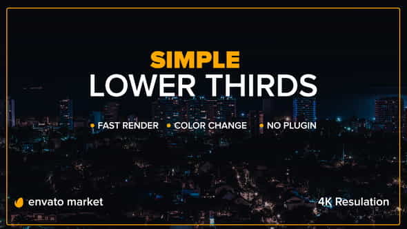 Ultra Minimal Lower Thirds - VideoHive 22795041