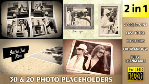 Old Photo Album 2 In 1 - VideoHive 6341648