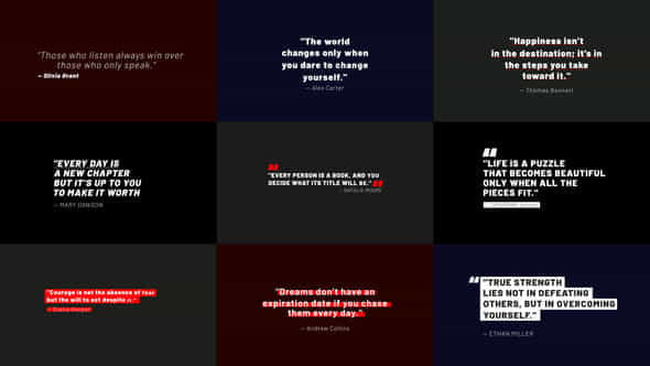 Quotes Titles 30 After Effects - VideoHive 56011316