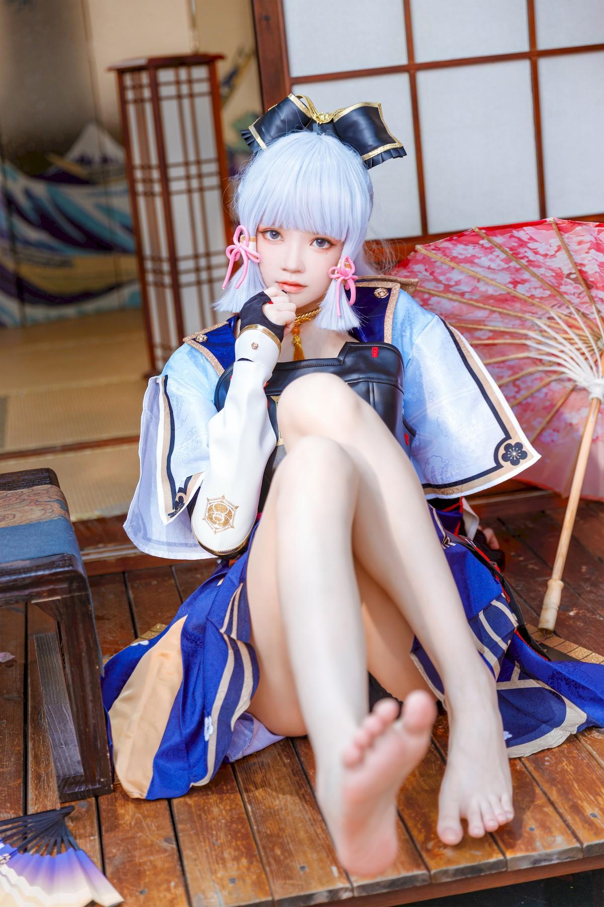 Cosplay 桜桃喵 神里绫华 Ayaka Kamisato(8)