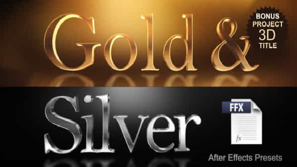 GoldSilver Presets - VideoHive 10037826