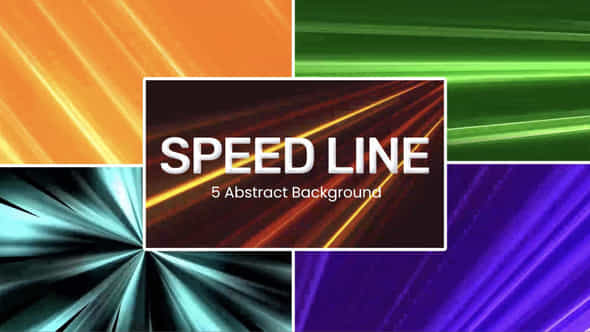 Speed Line Background Loop - VideoHive 47427663