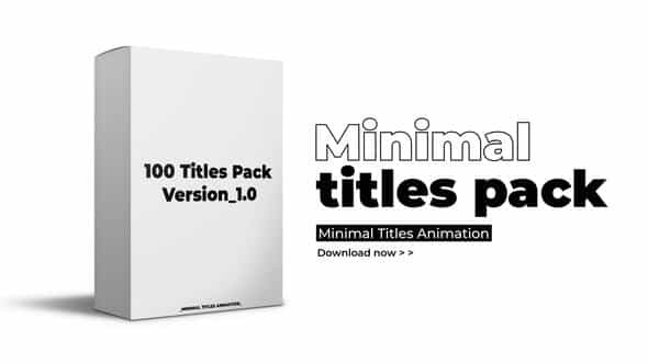 Minimal Titles Pack - VideoHive 44506396