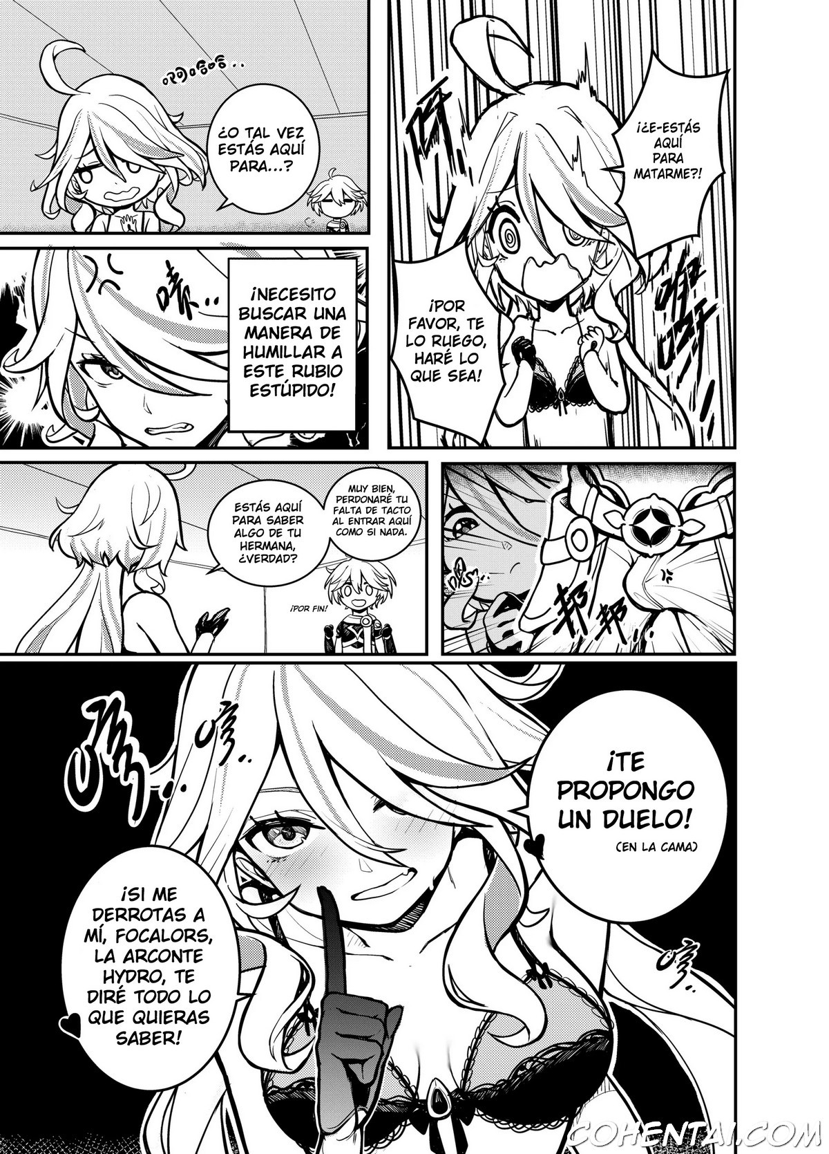 Stupid Furina (Genshin Impact) xxx comics manga porno doujin hentai español sexo 