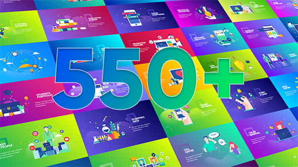 Flat Design Concepts Package - VideoHive 21197321