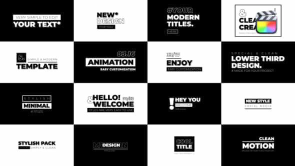 Typography Titles - VideoHive 45993425