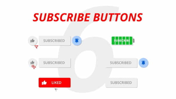 Subscribe Buttons - VideoHive 23342831