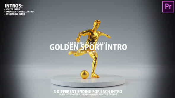 Golden Sport Intro - VideoHive 38730450