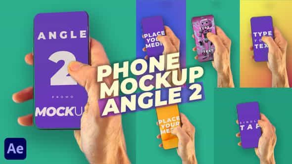 Phone Mockup Pack Angle 2 - VideoHive 52031414