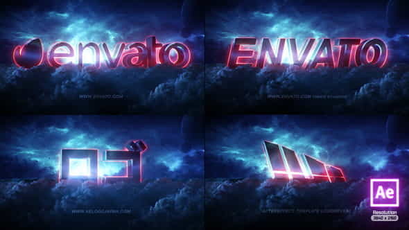 Space Logo Reveal - VideoHive 38584709