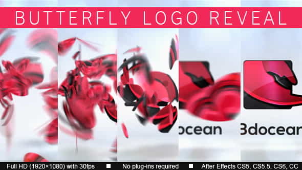 Butterfly Logo Reveal - VideoHive 15106150