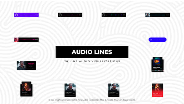 Line Audio Visualizations - VideoHive 47235237