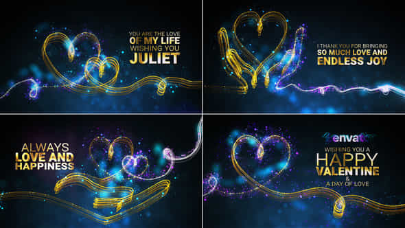 Valentines Day Wishes Valentines Day Greetings - VideoHive 56171659