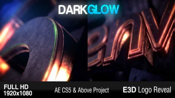 Dark Glow Logo Reveal - VideoHive 6387769