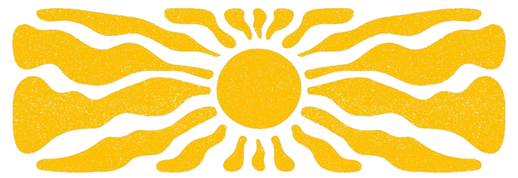 70s psychedelic sun
