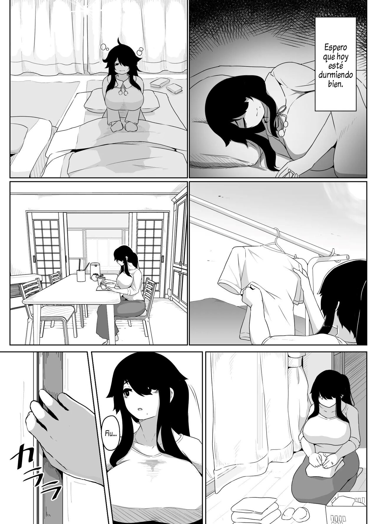 [hahayamoya (moya)] Oyasumi, Okaa-san I  Good Night, Mom I [Spanish]  [Al Chile no Sé Scan]