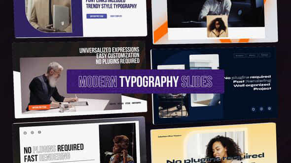 Modern Typography Slides - VideoHive 48505251