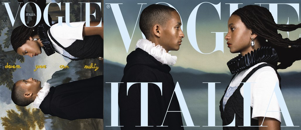 Jaden and Willow Smith cover Vogue Italia October 2019 by Hugo Comte -  fashionotography