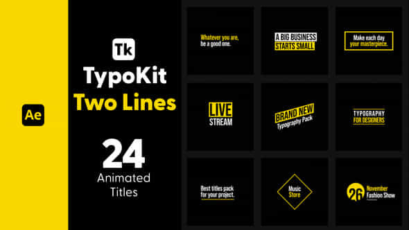 Typo Kit Two - VideoHive 44488522