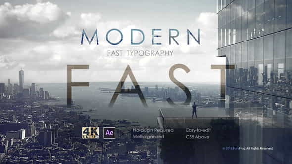 Modern Fast Typography - VideoHive 21639977