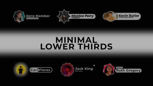 Minimal Lower Thirds - VideoHive 40102930
