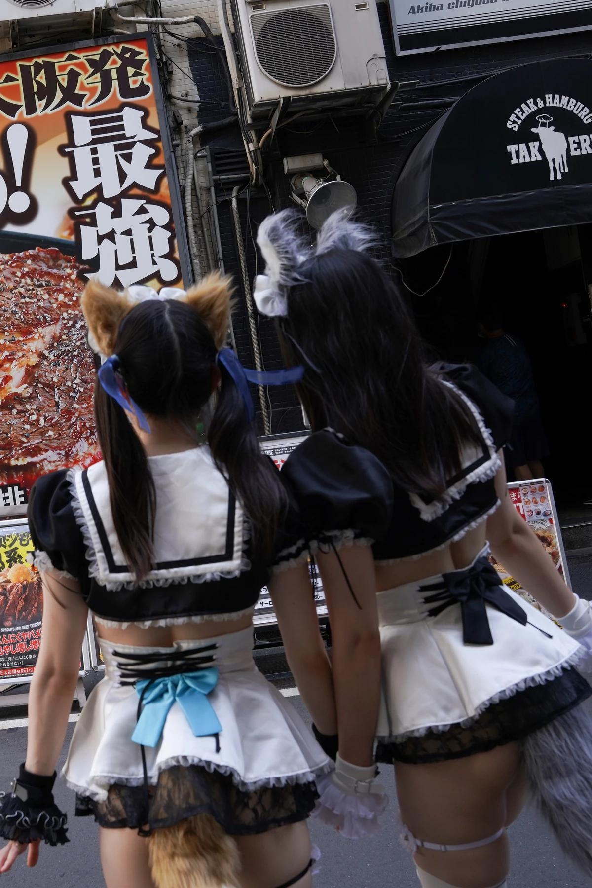 Sui Utatane うたたね翠, Mizuna Shione 水那しおね, 写真集 「野生のメイドがあらわれた！」 Set.02(38)